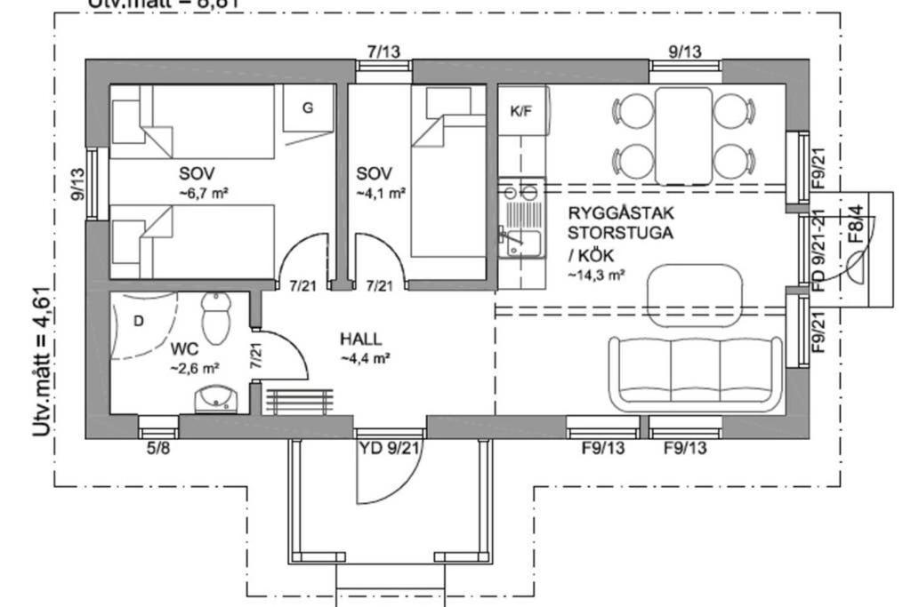 Nybyggd Stuga Intill Skogsbrynet - New Built Cottage Next To The Cowberry Forest Mora Exterior foto